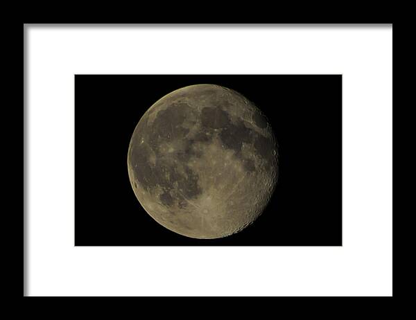Night Framed Print featuring the photograph Moon #1 by Theodore Jones