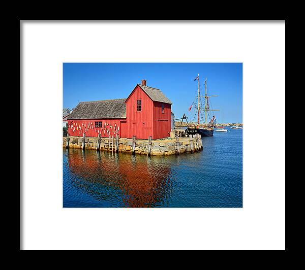 Rockport Framed Print featuring the photograph Motif Number One Rockport Lobster Shack Maritime #1 by Jon Holiday