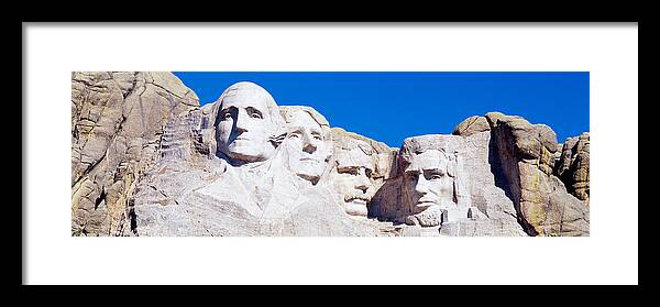Photography Framed Print featuring the photograph Mount Rushmore, South Dakota, Usa #1 by Panoramic Images