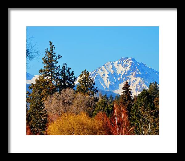 Bend Framed Print featuring the photograph Mt Bachelor 21620 #1 by Jerry Sodorff