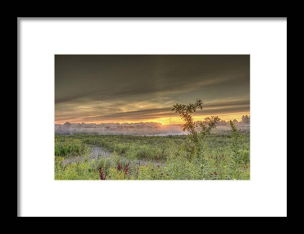 Back Roads Framed Print featuring the photograph Nature in the morning #1 by Nick Mares
