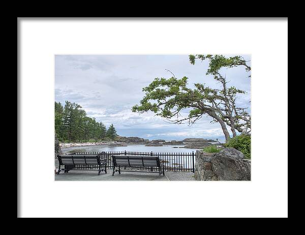 neck Point neck Point Framed Print featuring the photograph Neck Point #1 by Kathy Paynter