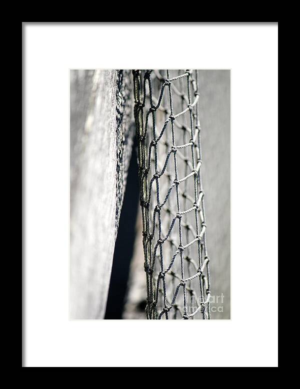 Fishing Net Framed Print featuring the photograph Netting #1 by Deena Withycombe