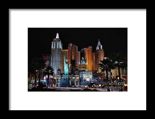 New York Framed Print featuring the photograph New York New York Hotel and Casino #1 by Eddie Yerkish