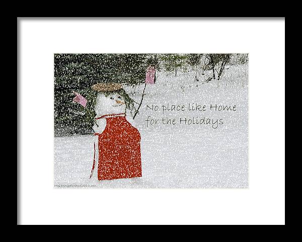 Snowman Framed Print featuring the photograph No Place Like Home #1 by LeeAnn McLaneGoetz McLaneGoetzStudioLLCcom