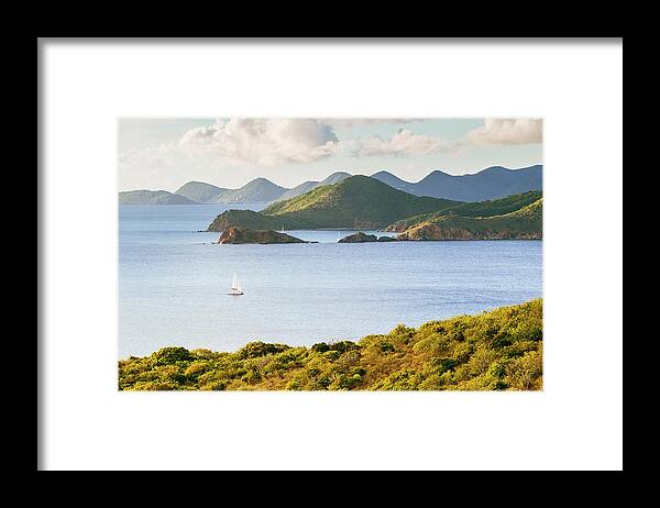 Mountain Framed Print featuring the photograph Norman Island And Tortola From Peter #1 by Sergio Villalba