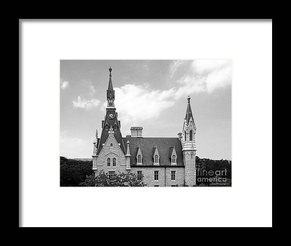 American Framed Print featuring the photograph Northwestern University University Hall by University Icons