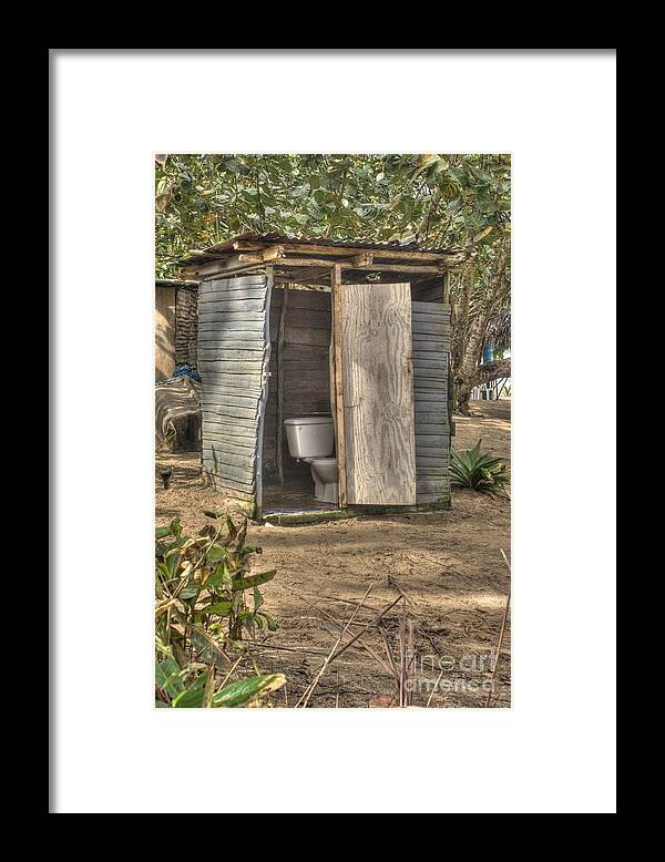 Lavatory Framed Print featuring the photograph Not For The Faint Hearted #1 by David Birchall