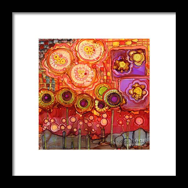 Abstract Framed Print featuring the painting Number II #1 by Vicki Baun Barry