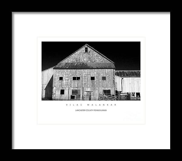 Barn Framed Print featuring the photograph Old Barn #1 by Vilas Malankar