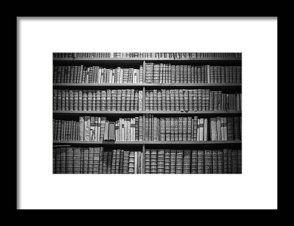 Old Framed Print featuring the photograph Old Books #1 by Chevy Fleet