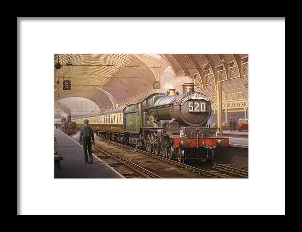 Commission A Painting Framed Print featuring the painting Paddington arrival. by Mike Jeffries