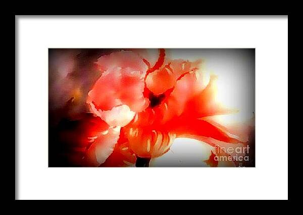Beautiful Framed Print featuring the painting Parrot Tulip Series #1 by Duygu Kivanc