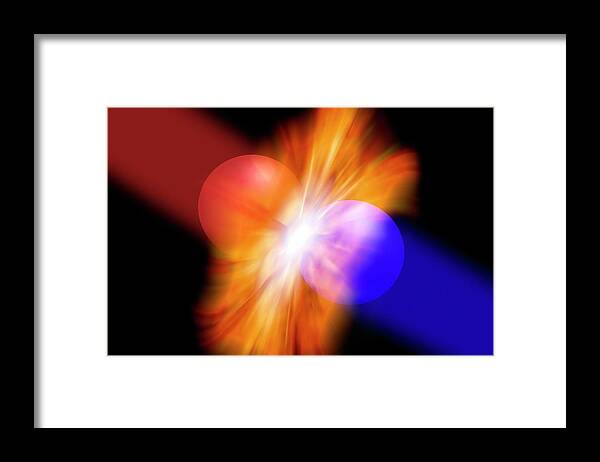 Artwork Framed Print featuring the photograph Particles Colliding #1 by Victor De Schwanberg