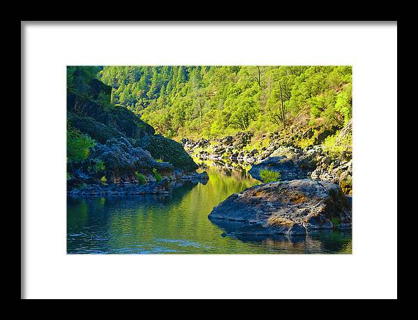 Peaceful Framed Print featuring the photograph Peaceful Waters by Sherri Meyer