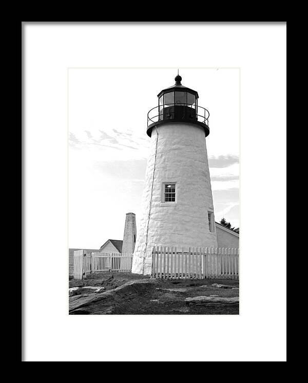 Landscape Framed Print featuring the photograph Pemaquid Light #1 by Becca Wilcox