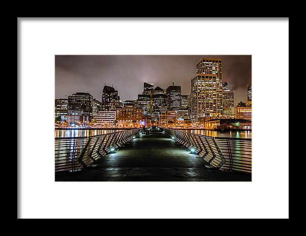 San Francisco Framed Print featuring the photograph Pier 14 #1 by Mike Ronnebeck
