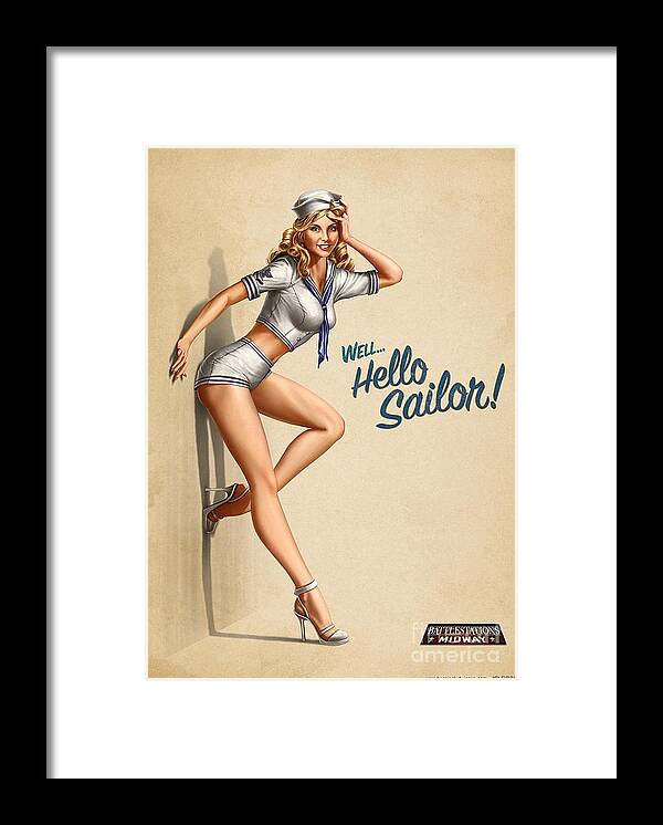 Pinup Framed Print featuring the photograph Pinup Girl by Action