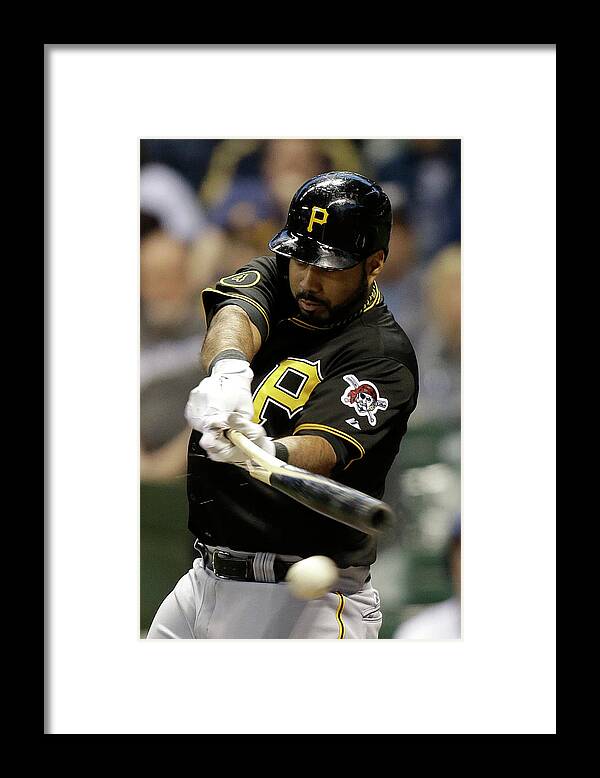 Wisconsin Framed Print featuring the photograph Pittsburgh Pirates V Milwaukee Brewers by Mike Mcginnis