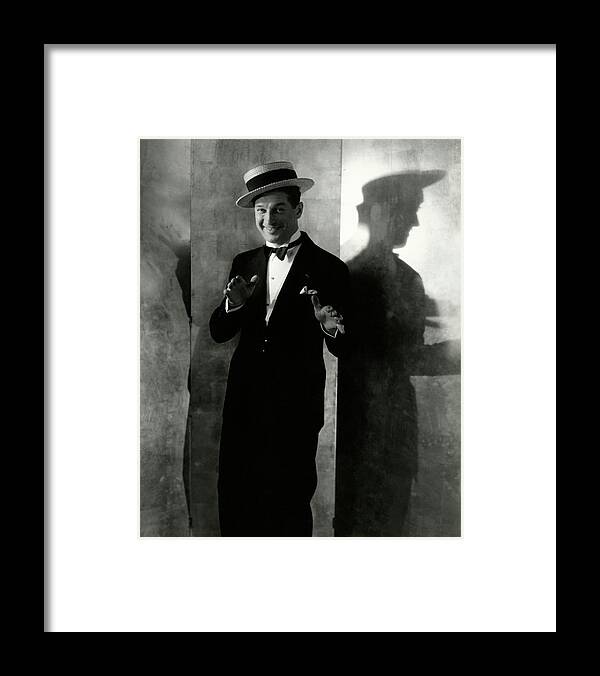 Actor Framed Print featuring the photograph Portrait Of Maurice Chevalier #1 by Edward Steichen