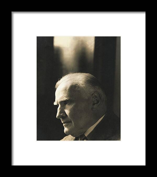 Music Framed Print featuring the photograph Portrait Of Walter Damrosch #1 by Edward Steichen