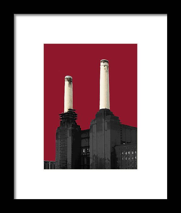 Eye Framed Print featuring the mixed media Power - Blazing RED by BFA Prints