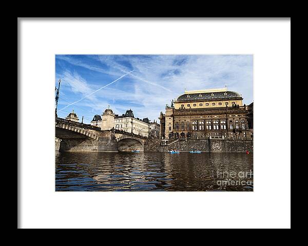 Prague Framed Print featuring the photograph Prague from Vltava #3 by Jelena Jovanovic