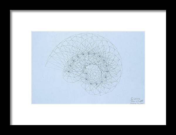 Jason Padgett Framed Print featuring the drawing Quantum Nautilus #1 by Jason Padgett