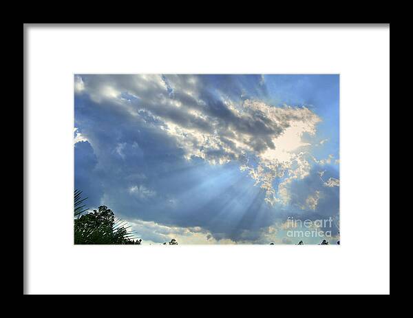 Scenic Framed Print featuring the photograph Rays From Heaven #2 by Kathy Baccari