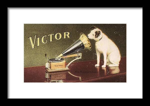 1906 Framed Print featuring the painting Rca Victor Trademark #1 by Granger