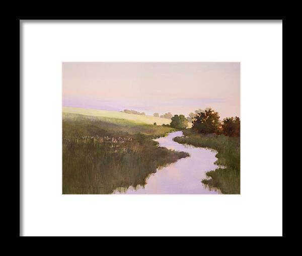 Stream Framed Print featuring the painting Reverie by J Reifsnyder