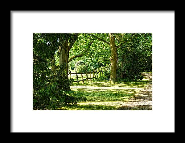 River Anton Framed Print featuring the digital art Rickety Fence #1 by Andrew Middleton