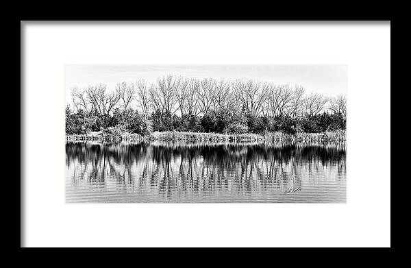 Bill Kesler Photography Framed Print featuring the photograph Rippled Reflection by Bill Kesler