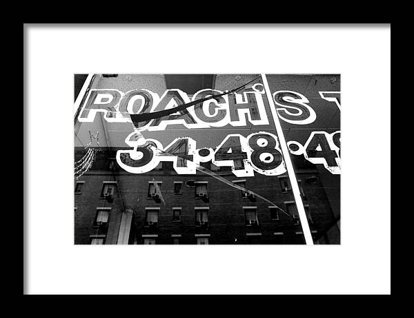 Taxi Framed Print featuring the photograph Roach's #1 by Jeremiah John McBride