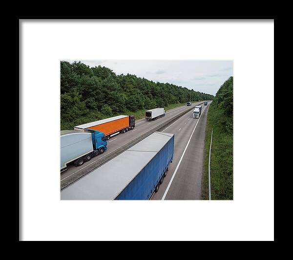 Logistics Framed Print featuring the photograph Road Freight #1 by Robert Brook