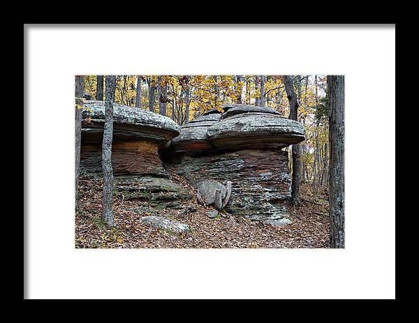 Garden Of The Gods Framed Print featuring the photograph Rock Formation #1 by Sandy Keeton