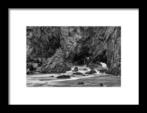 Rocky Surf Framed Print featuring the photograph Rocky Surf 2 by George Buxbaum