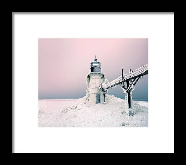 Saint Joseph Lighthouse Framed Print featuring the photograph Saint Joseph Lighthouse #1 by Boyd E Van der Laan