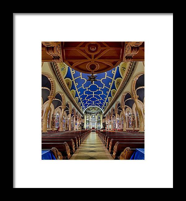 Altar Framed Print featuring the photograph Saint Michael Church #1 by Susan Candelario