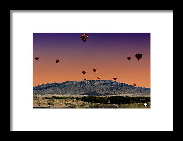Sandia Mountains Framed Print featuring the photograph Sandia Mountains #1 by Tony Lopez