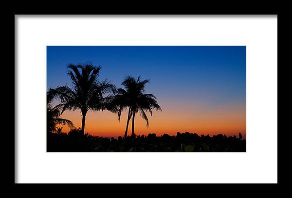 Sanibel Island Framed Print featuring the photograph Sanibel Island Florida Sunset #1 by Robert Bellomy
