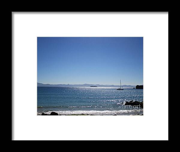 Tarifa Framed Print featuring the photograph Sea in Tarifa #1 by Chani Demuijlder