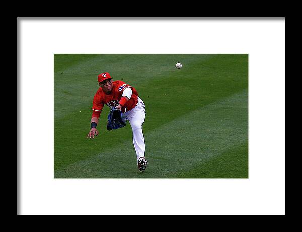 American League Baseball Framed Print featuring the photograph Seattle Mariners V Texas Rangers by Tom Pennington