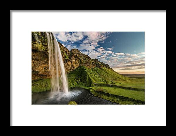 Waterfall Framed Print featuring the photograph Seljalandsfoss #1 by Henrik Spranz