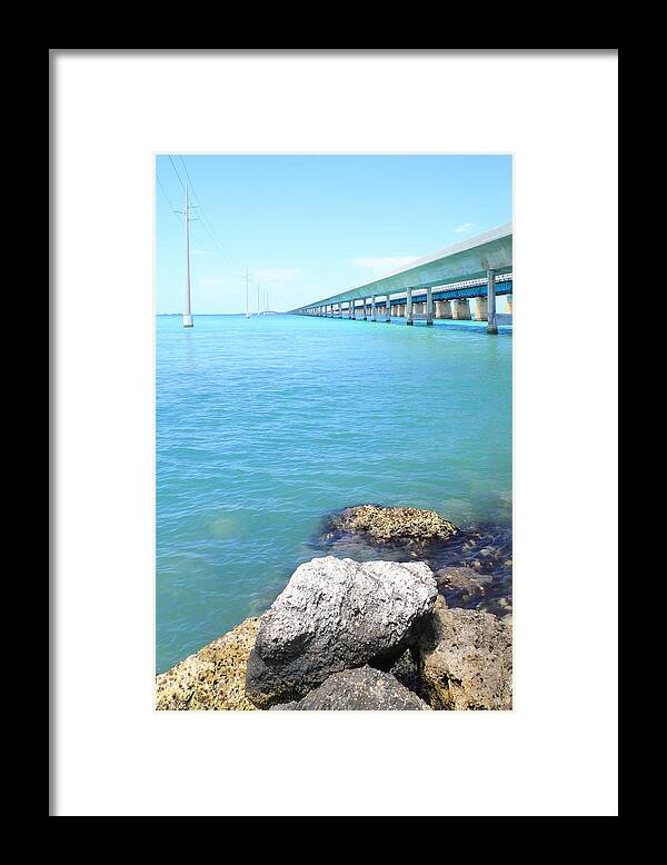 Florida Framed Print featuring the photograph Seven Mile Bridge-2 by Rudy Umans