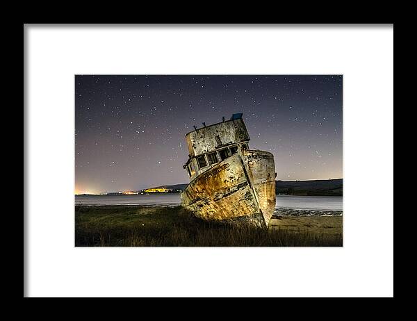 Pt Reyes Framed Print featuring the photograph Shipwreck #1 by Mike Ronnebeck
