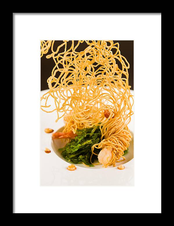 Asian Framed Print featuring the photograph Shrimp Tempura by Raul Rodriguez