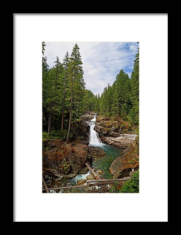 Waterfall Framed Print featuring the photograph Silver Falls #1 by Angie Vogel
