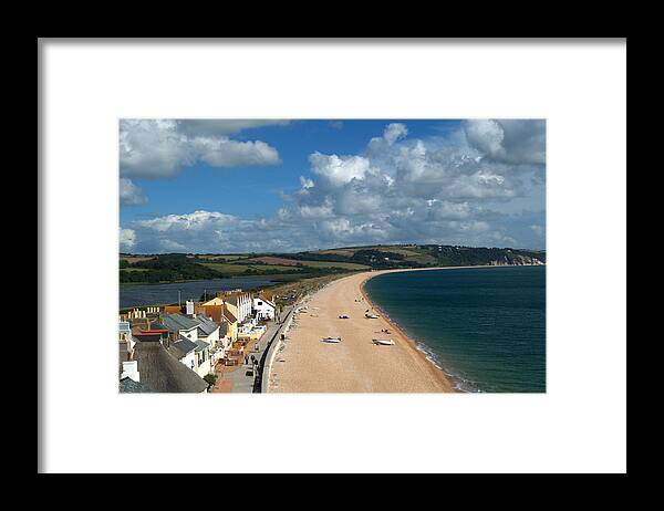 Start Bay Framed Print featuring the photograph Slapton Sands #1 by Chris Day