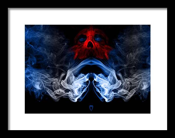 Smoke Framed Print featuring the photograph Smoke PhotoArt #1 by Cecil Fuselier